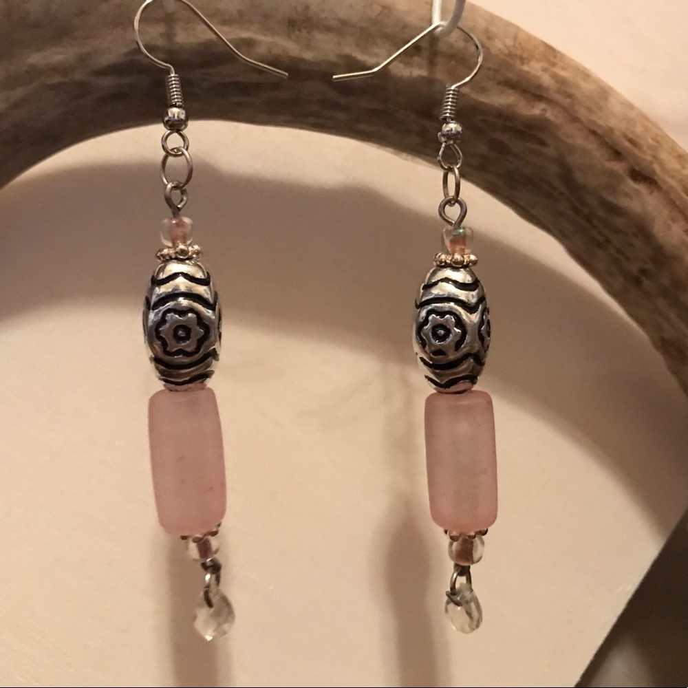 Pastel pink earrings